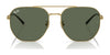 Ray-Ban RB3724D Sunglasses | Size 59 / Arista Gold №001/71 / Dark Green (3N 12.9%)