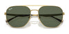 Ray-Ban RB3724D Sunglasses | Size 59 / Arista Gold №001/71 / Dark Green (3N 12.9%)