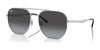 Ray-Ban RB3724D Sunglasses | Size 59 / Silver №003/8G / Grey (3N 15.2%)