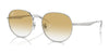 Ray-Ban RB3727D Sunglasses | Size 57 / Silver №003/2Q / Clear & Yellow (1N 66.7%)