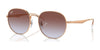 Ray-Ban RB3727D Sunglasses | Size 57 / Rose Gold №9202I8 / Light Blue & Violet (2N 27%)
