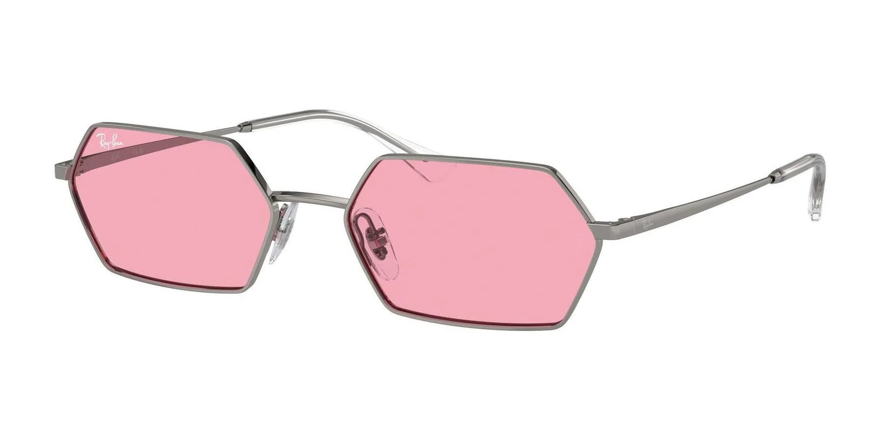 Ray-Ban YEVI RB3728 Sunglasses Gunmetal / Pink