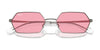 Ray-Ban YEVI RB3728 Sunglasses / Gunmetal №004/84 / Pink (1N 57%) / Size 55