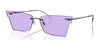 Ray-Ban XIME RB3730 Sunglasses | Size 64 / Gunmetal №004/1A / Violet (2N 38.9%)
