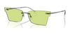 Ray-Ban XIME RB3730 Sunglasses | Size 64 / Gunmetal №004/2 / Green (1N 59%)