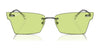 Ray-Ban XIME RB3730 Sunglasses | Size 64 / Gunmetal №004/2 / Green (1N 59%)