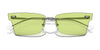 Ray-Ban XIME RB3730 Sunglasses | Size 64 / Gunmetal №004/2 / Green (1N 59%)
