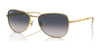 Ray-Ban RB3733 Sunglasses / Arista Gold №001/78 / Blue (Polarized) (3P 14%) / Size 56