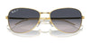 Ray-Ban RB3733 Sunglasses / Arista Gold №001/M2 / Brown (Polarized) (3P 15%) / Size 56