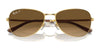 Ray-Ban RB3733 Sunglasses / Arista Gold №001/M2 / Brown (Polarized) (3P 15%) / Size 56
