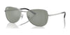 Ray-Ban RB3733 Sunglasses / Silver №003/40 / Green (3N 9%) / Size 56