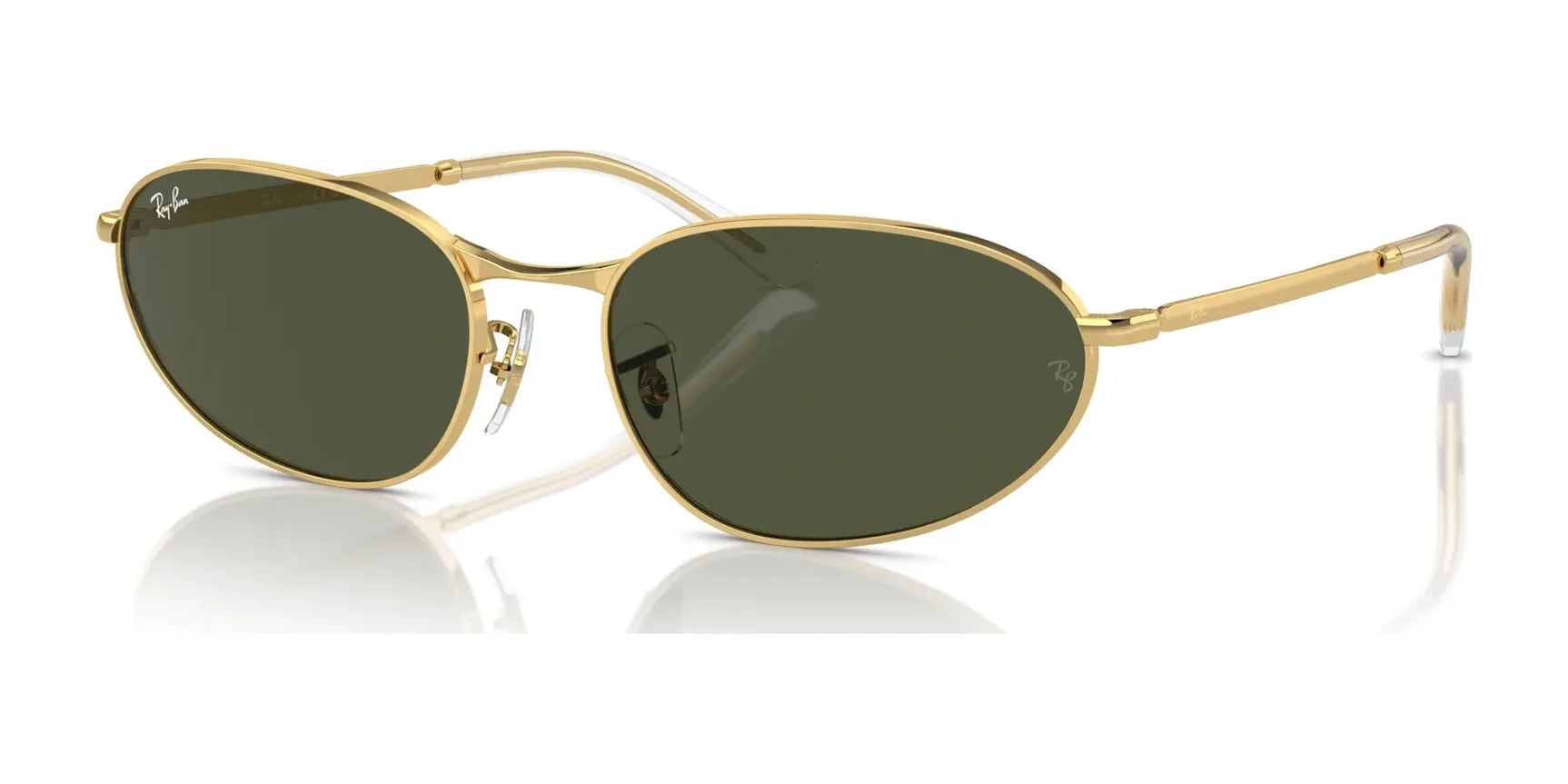 Ray-Ban RB3734 Sunglasses Arista Gold / Green