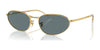 Ray-Ban RB3734 Sunglasses / Arista Gold №001/3R / Dark Blue (Polarized) (3P 13.7%) / Size 56