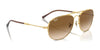 Ray-Ban BAIN BRIDGE RB3735 Sunglasses / Silver №003/3F / Clear & Blue (2N 29.9%) / Size 57