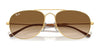 Ray-Ban BAIN BRIDGE RB3735 Sunglasses / Silver №003/3F / Clear & Blue (2N 29.9%) / Size 57