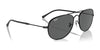 Ray-Ban BAIN BRIDGE RB3735 Sunglasses / Silver №003/3F / Clear & Blue (2N 29.9%) / Size 57
