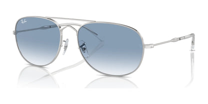 Ray-Ban BAIN BRIDGE RB3735 Sunglasses Silver / Clear & Blue