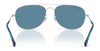 Ray-Ban BAIN BRIDGE RB3735 Sunglasses / Silver №003/3F / Clear & Blue (2N 29.9%) / Size 57