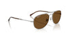 Ray-Ban BAIN BRIDGE RB3735 Sunglasses / Silver №003/3F / Clear & Blue (2N 29.9%) / Size 57