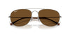 Ray-Ban BAIN BRIDGE RB3735 Sunglasses / Silver №003/3F / Clear & Blue (2N 29.9%) / Size 57