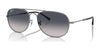 Ray-Ban BAIN BRIDGE RB3735 Sunglasses / Gunmetal №004/78 / Blue (Polarized) (3P 14%) / Size 57