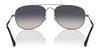 Ray-Ban BAIN BRIDGE RB3735 Sunglasses / Silver №003/3F / Clear & Blue (2N 29.9%) / Size 57