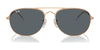 Ray-Ban BAIN BRIDGE RB3735 Sunglasses / Silver №003/3F / Clear & Blue (2N 29.9%) / Size 57