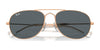 Ray-Ban BAIN BRIDGE RB3735 Sunglasses / Silver №003/3F / Clear & Blue (2N 29.9%) / Size 57