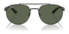 Ray-Ban RB3736 Sunglasses | Size 56 / Black №002/71 / Dark Green (3N 12.9%)