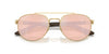 Ray-Ban RB3736CH Sunglasses | Size 56 / Arista Gold №001/I0 / Orange Mirror Pink (Polarized) (3P 15.7%)