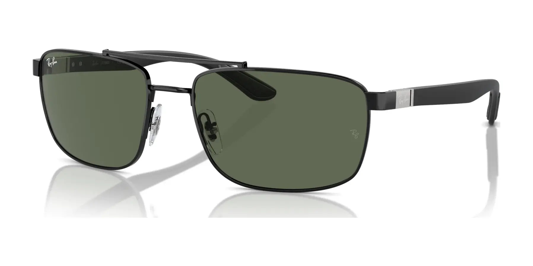 Ray-Ban RB3737 Sunglasses Black / Dark Green