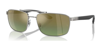 Ray-Ban RB3737CH Sunglasses Gunmetal / Green & Gold (Polarized)