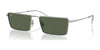 Ray-Ban EMY RB3741 Sunglasses / Silver №003/9A / Dark Green (Polarized) (3P 14.7%) / Size 56