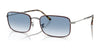 Ray-Ban RB3746 Sunglasses / Havana On Gunmetal №92703F / Clear Gradient Blue (2N 29.9%) / Size 56