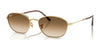 Ray-Ban RB3749 Sunglasses / Arista Gold №001/51 / Clear Gradient Brown (2N 30.5%) / Size 55