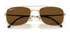 Ray-Ban RB3755 Sunglasses / Arista Gold №001/31 / Green (3N 13.2%) / Size 59