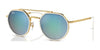 Ray-Ban RB3765 Sunglasses | Size 53 / Arista Gold №001/4O / Blue (3N 14.4%)