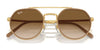 Ray-Ban RB3765 Sunglasses | Size 53 / Legend Gold №919631 / Green (3N 13.2%)