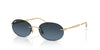 Ray-Ban RB3767 Sunglasses | Size 54 / Arista Gold №001/4C / Blue Gradient Dark Grey (2N 25.4%)