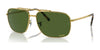 Ray-Ban RB3796 Sunglasses / Gold №9196P1 / Dark Green (Polarized) (3P 13.3%) / Size 59