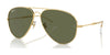 Ray-Ban OLD AVIATOR RB3825 Sunglasses / Arista Gold №001/58 / Green (Polarized) (3P 11%) / Size 58