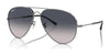 Ray-Ban OLD AVIATOR RB3825 Sunglasses / Gunmetal №004/78 / Blue (Polarized) (3P 14%) / Size 58