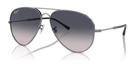 The Ray-Ban OLD AVIATOR RB3825 sunglasses boast a sleek double bridge and gradient lenses in a thin metal frame.