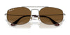 Ray-Ban EXPLORER 5 RB3845 Sunglasses / Black №002/B1 / Dark Grey (3N 15.30%) / Size 57