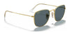 Ray-Ban FRANK RB3857 Sunglasses / Gold №9196R5 / Blue (3N 11.20%) / Size 51