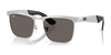 Ray-Ban WAYFARER DELUXE RB3875 Sunglasses / Sandblasted Silver On Silver №019/B1 / Dark Grey (3N 15.30%) / Size 53