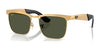 Ray-Ban WAYFARER DELUXE RB3875 Sunglasses / Sandblasted Legend Gold №927633 / Green (3N 13.2%) / Size 53