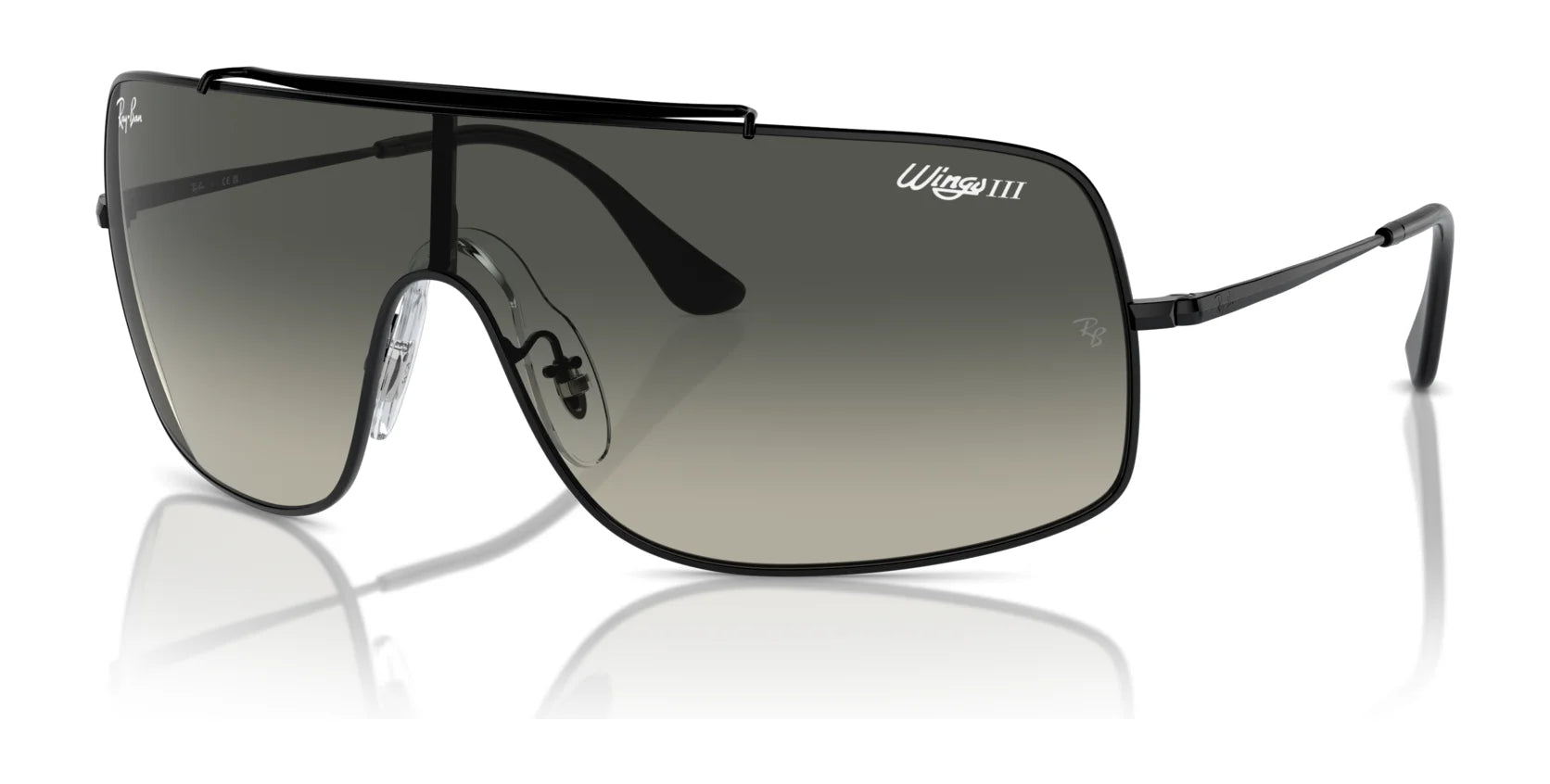 Ray-Ban WINGS III RB3897 Sunglasses Black / Grey