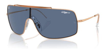 Ray-Ban WINGS III RB3897 Sunglasses Rose Gold / Dark Blue