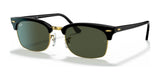 Ray-Ban CLUBMASTER SQUARE RB3916 Sunglasses Black / G-15 Green